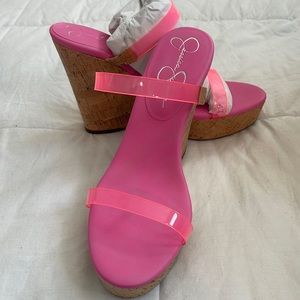 NWT Jessica Simpson Pink Wedge